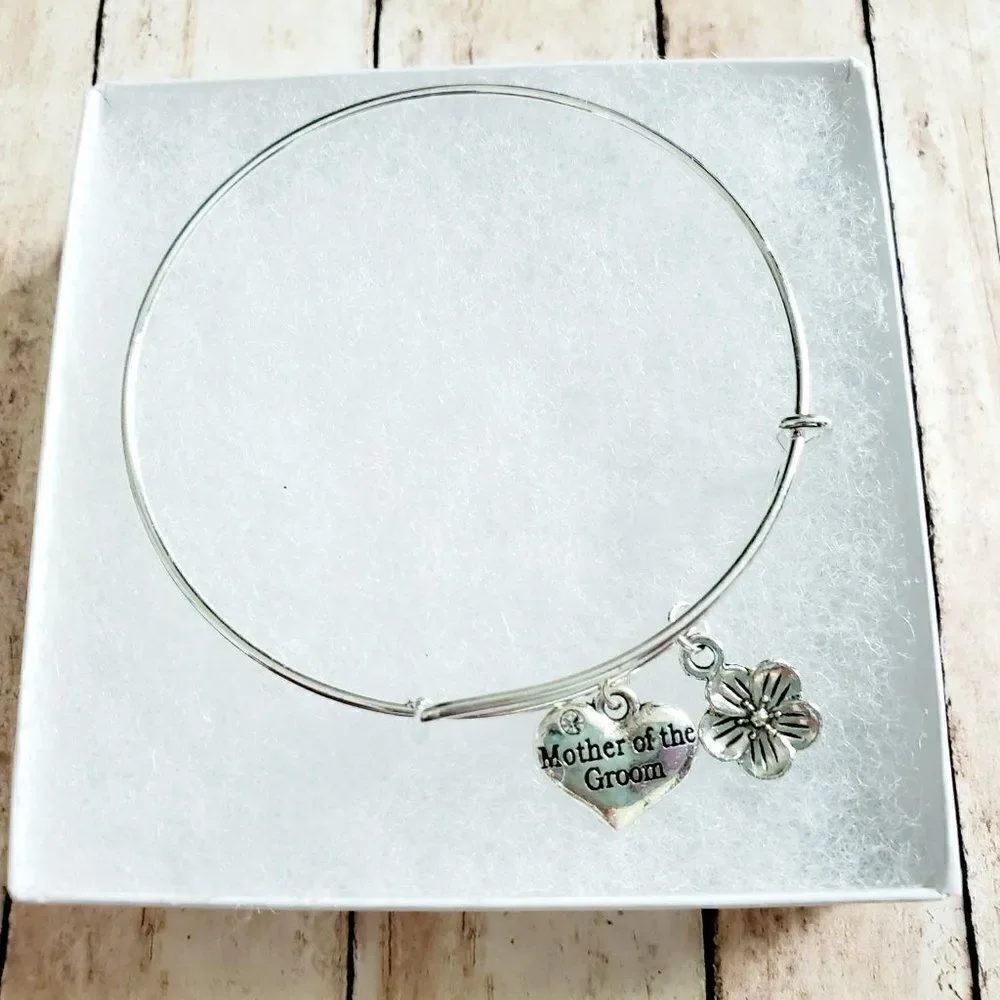 Mother of the Groom Wedding Bracelet, Mother Son Gift